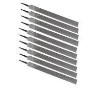 Spacnana Lima Plana de Acero con Alto Contenido de Carbono T12, Lima Manual de Doble Corte de 250 Mm para Recortar y Dar Forma a Metal, Madera y Plástico (Medio 10PCS)