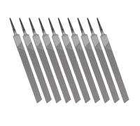 Spacnana Lima Plana de Acero con Alto Contenido de Carbono T12, Lima Manual de Doble Corte de 250 Mm para Recortar y Dar Forma a Metal, Madera y Plástico (Gruesa 10PCS)