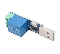 Spacnana Módulo de relé USB, Tipo LCUS-1 5V DC | Chip de control de alto rendimiento, control de comando en serie por computadora, durabilidad de 100.000 ciclos, creación