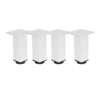 Spacnana Pies Ajustables, Pata de Gabinete Cuadrada de Aleación de Aluminio, Ajuste de Altura Máxima de 15 Mm para Muebles y Sofás (Patas de Mueble cuadradas 120mm Color Oxidado)