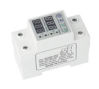 Spacnana Protector de Voltaje 2P con Pantalla Digital Instalación en Riel DIN para Protección contra Sobretensión y Subtensión, Reinicio Automático Protector contra Sobretensiones 40KA (40A)