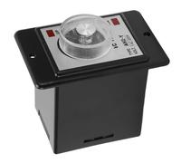 Spacnana Relé de Tiempo 3S, Núcleo de Latón de Alta Precisión para 220VCA | Módulo de sincronización de precisión, configuración de contacto DPDT, montaje enchufable, carcasa retardante de llama ABS,