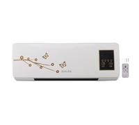 Spacnana Ventilador de Aire Montado en la Pared con Calentador PTC, Temporizador de Control Remoto, Máquina de Calefacción de Refrigeración de 16-40C para Dormitorio, Baño y Oficina