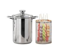 Spaghetti Pot Pasta Cooker - 4L Stainless Steel | Stock Pot With Strainer Basket Lid | Noodle Boiling Cooking Tool For Home Kitchen Meal Prep Restaurant Gatherings Holiday Dinner Use