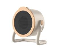 Spanish Title: Calefactor Para Espacios Pequeños - 500W Pequeño Ventilador Calefactor Para Camping - Rotación 360 Grados para Invierno | para Garaje Dormitorio Tienda Campaña