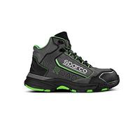 Sparco ALLROAD, Industrial Shoe Unisex Adulto, Grigio Scuro-Verde Fluo, 48 EU