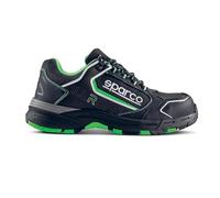 Sparco Allroad S3 SRC, Zapatos de Seguridad de Trabajo Unisex Adulto, Negro Verde Fluo, 40 EU