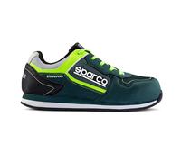 Sparco Gymkhana S1p SRC, Zapatos de Seguridad de Trabajo, Verde Oscuro, 36 EU