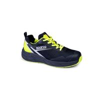 Sparco Scarpe Impulse ESD S3S Sr Fo HRO Zapatos de Seguridad y contra Incendios, Unisex Adulto, Azul Marino Amarillo Fluorescente, 44 EU