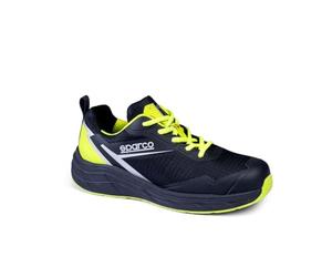Sparco Scarpe Impulse ESD S3S Sr Fo HRO Zapatos de Seguridad y contra Incendios, Unisex Adulto, Azul Marino Amarillo Fluorescente, 44 EU