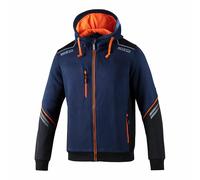 Sparco Sudadera Técnica con Capucha y Cremallera Azul Marino Talla M