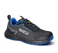 Sparco Traction S1PS Suzuka Zapatos de Seguridad y contra Incendios, Unisex Adulto, Negro y Azul, 42 EU