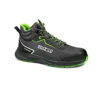 Sparco Zapatos de seguridad Traction Unisex Adulto Negro/Verde fluo 46 EU