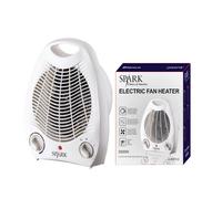 SPARK- calefactor eléctrico aire 2000 w, termostato regulable, silencioso, para cuarto salón baño cocina sótano trastero