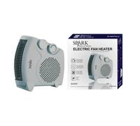 SPARK - Calefactor Eléctrico Aire VERTICAL 1000-2000 W Calentador VERTICAL Control Termostato, Potencia Regulable, Baño Cocina Salón, ECOLÓGICO, CALOR INSTANTÁNEO OFICINA, SEGURIDAD SOBRECALENTAMIENTO