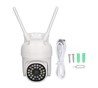 SparkFeng Cámara de vigilancia con WiFi, cámara de Seguridad inalámbrica con Vista panorámica giratoria de 360°, visión Nocturna en HD 1080P y Audio bidireccional para la monitorización