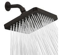 SparkPod Alcachofa de ducha fija, lluvia de alta presión, aspecto moderno de lujo, fácil instalación sin herramientas, reemplazo ajustable perfecto para tus cabezales de ducha de baño (cuadrado de 20