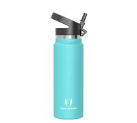 Sparrow Botella Agua Acero Inoxidable 1L SwivelSip Botella Termica Pajita | Antifugas, Apta lavavajillas, Acero Inoxidable, Sin BPA, Térmica, Vacío, Fría, Escuela, Niños, Diario