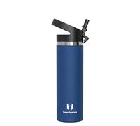 Sparrow Botella Agua Acero Inoxidable 750ml Botella Termica Pajita | Antifugas, Apta lavavajillas, Acero Inoxidable, Sin BPA, Térmica, Vacío, Fría, Escuela, Niños, Diario