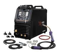 SPARTUS XPro MIG 260 Dual Pulse MIG MAG Estación de soldadura 250 A, Synergic, inverter 4 en 1, PFC, accionamiento de 4 rodillos, sin batería, multiproceso para aluminio y acero inoxidable, TIG Lift