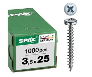 Spax 0/1031/001/3,5/25/ /01 - Tornillo para yeso (acero, 3.5 millimetros, 3,5x25mm)