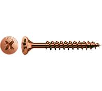 Spax 1081140500805 - Tornillo universal, 5,0 x 80 mm, 200 piezas, cabeza avellanada, cruz receso z 4cut, rosca completa,