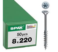 SPAX Tornillo de construcción 191010802205 WIROX a3j T-Star Plus, cabeza avellanada 8 x 220 mm