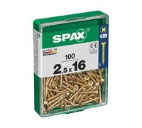 Spax cab. plana yellox 2,5x16 m 100 uds