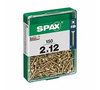 Spax International Tornillo para madera cabeza plana Yellox 2 x 12 mm 150 uds