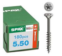 SPAX Tornillo de Acero Inoxidable A2-5 x 50 mm - 180 pzas. - T20