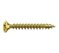 Spax Tornillo Rosca Madera Cabeza Plana Huella Pozidriv Acero Bicromatado 4x35mm: Asegura tus proyectos de madera con los tornillos Spax, resistentes y duraderos para un acabado perfecto.