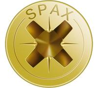 SPAX TORNILLO ROSCA MADERA CABEZA PLANA HUELLA POZIDRIV ACERO BICROMATADO 4X50MM 500PZS Fija tus proyectos de madera con los tornillos Spax. Alta resistencia y acabado perfecto.
