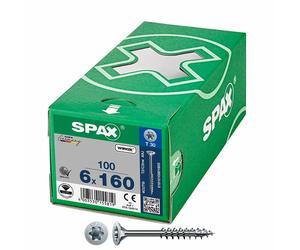 Spax Tornillo Universal Cabeza Plana 6x160mm T30 (100 unidades) lifespan