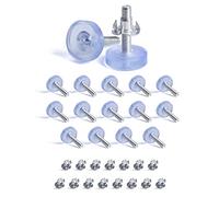 SPDYCESS 16 Piezas M6 Niveladores Pies Patas Regulables de Muebles con Tuercas en T, Pies Patas de Base Redonda para Mesa, para el Hogar Restaurante Oficina