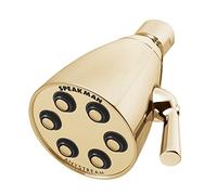 Speakman S-2252-PB Cabezal de ducha ajustable de alta presión con icono de latón, latón pulido