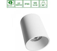 Spectrum LED Orbito, plafón empotrable, 14-27W, forma redonda, ángulo de luz de 40°, interruptor DIP, 3250 lúmenes, color blanco, grado de protección IP44, instalación en superficie, UGR > 19, luz bla