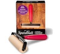 Speedball – Rodillo para pintar Deluxe – goma suave, granate, 4 pulgadas