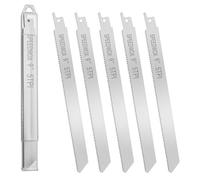 SPEEDWOX Hojas de sierra alternativa de 9 pulgadas para cortar huesos de carne congelada, 5 hojas Sawzall de acero inoxidable con caja de almacenamiento
