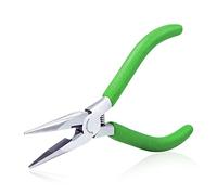 SPEEDWOX Mini Long Nose Pliers 4-1/2 Inch Small Jewelry Wire Cutters Thin Craft Wire Pliers Serrated Jaw Precision Jewelry Making Tool Micro Side Cutting Fine Plier Professional Beading Hobby Supplies