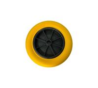 SPEEM | Rueda de Carretilla Amarilla con llanta Negra 360mm | Carretilla de obra y jardinera profesional o para uso domestico