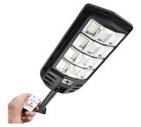 Spelonify Lámpara solar de pared de 720 LED para exteriores con sensor de movimiento, reflector de seguridad impermeable para jardín, 3 modos de brillo para patio, camino de entrada (B)