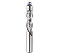 SpeTool Broca de compresión para enrutador de corte empotrado, vástago de 1/2 pulgada, extra larga de 4 pulgadas, brocas de enrutador en espiral de carburo sólido para carpintería CNC