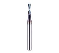 SpeTool Fresa de ranura en espiral de 8 mm, eje descendente, 4 mm, diámetro de corte, 20 mm, longitud de corte, 2 flautas, fresa en espiral, fresa de ranura VHM, fresadora CNC para fresadora superior