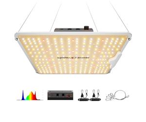 SPIDER FARMER SF1000 LED Grow Light con Samsung LM301H EVO e Iluminación Regulable Lámparas de Cultivo de Espectro Completo para Plantas de Interior para 2x2 Armario de Cultivo 3.14 umol/J Eficiencia