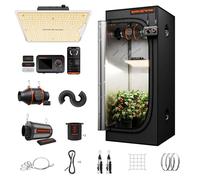 Spider Farmer SF1000D Grow Box Juego completo de lámpara LED de espectro completo Samsung LM301B LED para tienda de campaña de crecimiento completo, 60 x 60 x 140 cm, hidroponía 1680D, kit de