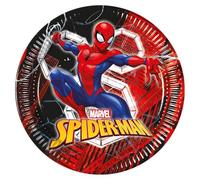 Spiderman FSC - Platos de papel de próxima generación, 23 cm, 8 unidades
