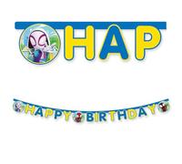 Spidey and Friends Happy Birthday Banner