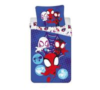 Jerry Fabrics Juego de cama Spidey and His Amazing Friends – 140x200 + 70x90, 100% algodón