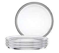 Spiegelau & Nachtmann 2670142 0093511-0 - Juego de platos (4 unidades, cristal, 22 cm), diseño de bistró