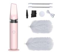 Spin Duster - Plumero rotatorio automático de 360° con Mango Ajustable, Cepillo recolector de Polvo eléctrico | Accesorio de Limpieza eficiente para el hogar, la Oficina, estanterías, persianas y